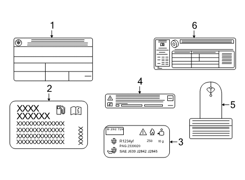 2021 BMW M550i xDrive Label "Exhaust Emission" Diagram for 71228844708