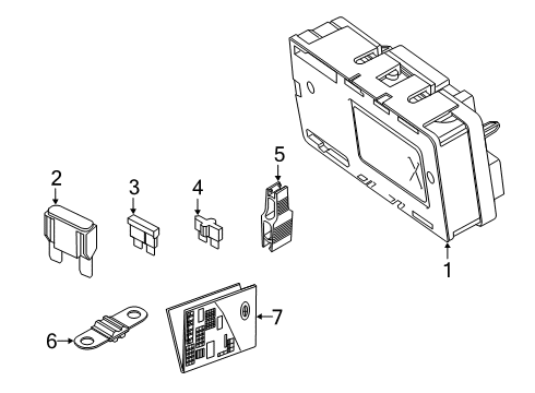 2022 BMW Z4 Fuse Diagram for 61139826751