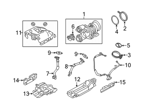 2023 BMW M8 HEAT SHIELD, LOWER Diagram for 11655B4A544