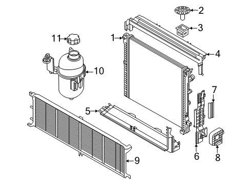 2025 BMW X3 Expansion Tank Diagram for 17135A28EF5