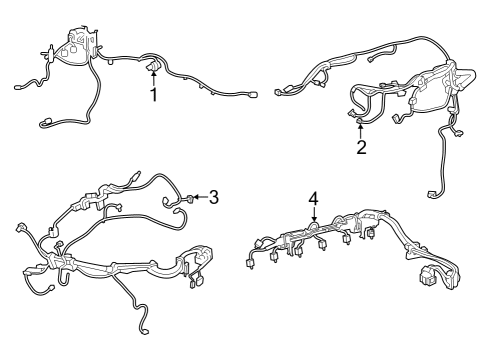 2021 BMW M3 CABLE HARNESS INJECTION VALV Diagram for 12519502790