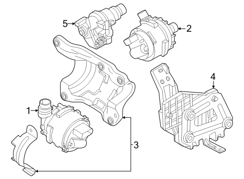 2025 BMW i4 BRACKET FOR COOLANT PUMP, EL Diagram for 11518490361