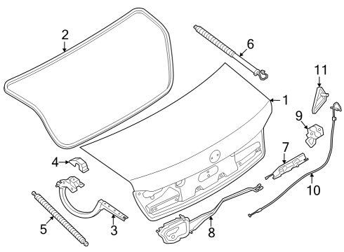 2024 BMW 750e xDrive SPINDLE DRIVE RIGHT Diagram for 51249466987