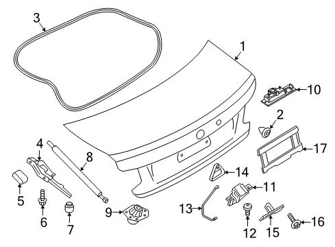 2023 BMW 230i xDrive GAS PRESSURIZED SPRING F TRU Diagram for 51248492174