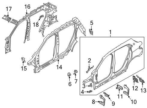 2022 BMW X2 MOULDED PART F COLUMN C, INT Diagram for 41009625621