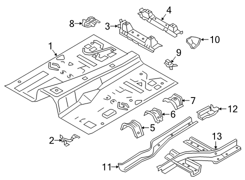 2025 BMW X5 RIGHT REAR SEAT CONSOLE Diagram for 41008493516
