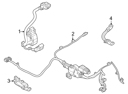 2023 BMW iX HV WIRING HARNESS DRIVE ELEC Diagram for 61125A85300