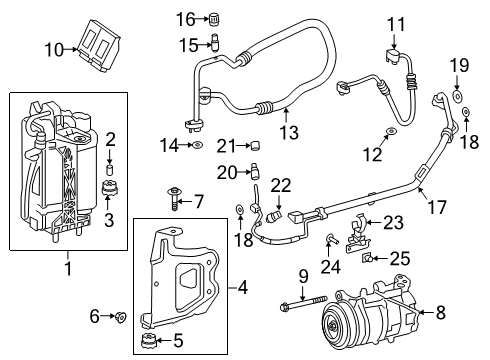 2023 BMW Z4 Suction Pipe Evaporator-Compressor Diagram for 64539398902