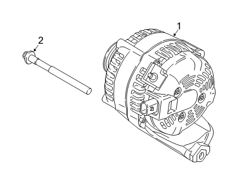 2023 BMW X2 RP ALTERNATOR Diagram for 12317646814