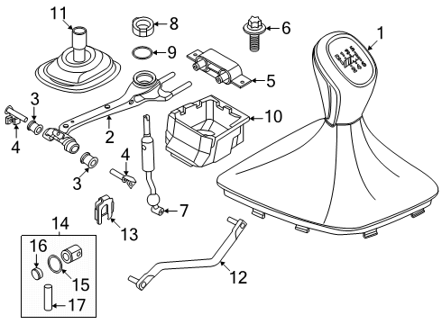 2025 BMW Z4 GEARSHIFT LEVER KNOB Diagram for 25115A7EC90