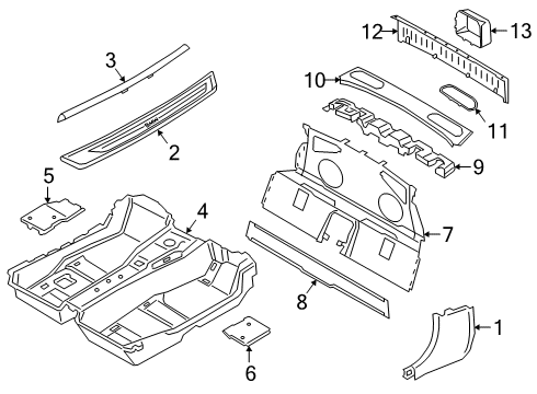 2025 BMW Z4 Covering Right Diagram for 51477463552