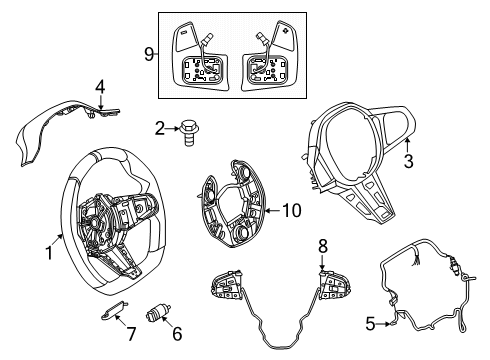 2024 BMW M2 M SPORT STEERING WHEEL Diagram for 32305A8A904