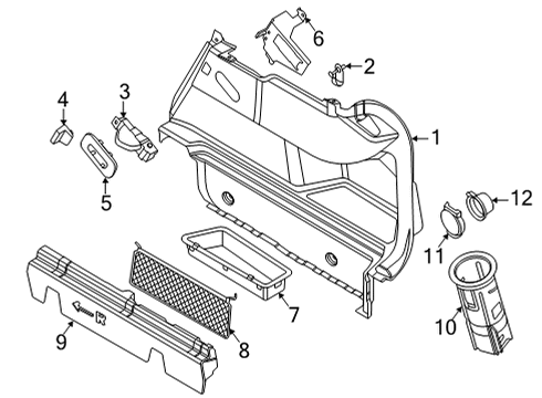 2022 BMW 228i Gran Coupe COVER PANEL DETENT LUG.COMP. Diagram for 51477408868