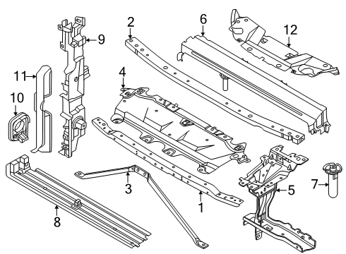 2025 BMW 740i CROSS CONNECTION FRONT Diagram for 51649464025