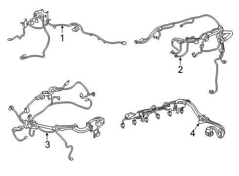 2022 BMW M340i Engine Transmission Wiring Harness Diagram for 12539452234