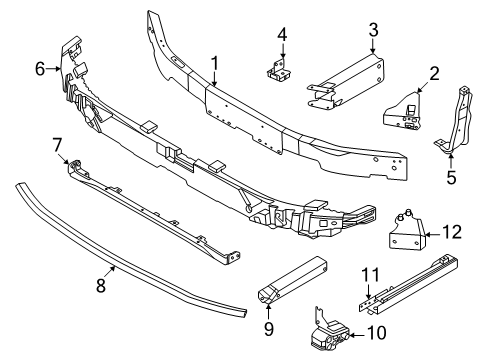 2025 BMW 228 xDrive Gran Coupe Bumper & Components - Front Diagram 2