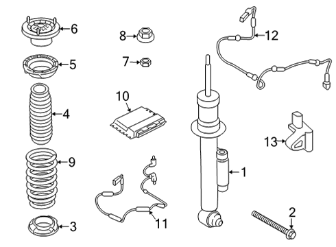 2022 BMW 840i Gran Coupe CONTROL UNIT VDP Diagram for 37148845511