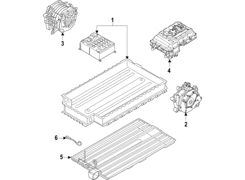 2021 BMW i3 CELL MODULE, HIGH-VOLTAGE BA Diagram for 61278864728
