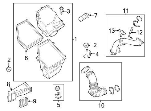 2024 BMW 750e xDrive Intake Muffler Diagram for 13715A1BC45