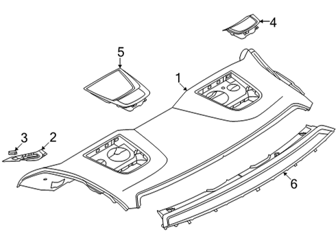 2023 BMW 430i TRIM COVER FOR TOP TETHER Diagram for 51469472521