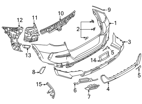 2021 BMW X6 M TRIM, EXHAUST END PIPE, RIGH Diagram for 51125A5C8D6