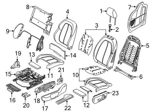 2022 BMW X2 SEAT HEATER, SEAT CUSHION Diagram for 52107451416
