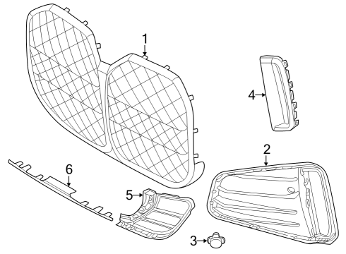 2024 BMW i4 TRIM ON GRILL, SIDE, RIGHT Diagram for 51118081688