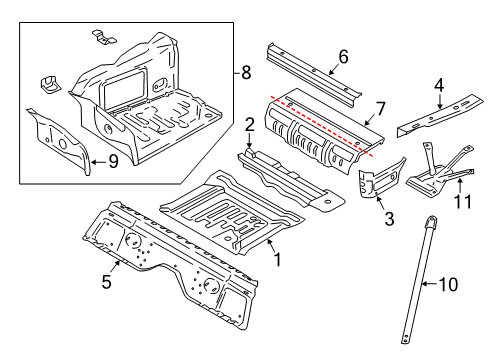 2023 BMW 530i EXTENSION FOR REAR RIGHT WHE Diagram for 41007431650