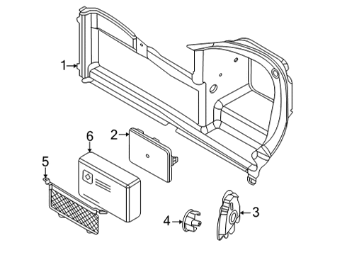 2025 BMW 430i xDrive Right Trunk Trim Diagram for 51475A26EE8