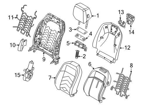 2024 BMW 530i BACKREST FRAME, ELECTRICAL Diagram for 52109891045