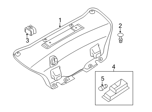 2025 BMW 230i TRUNK LID TRIM PANEL Diagram for 51498492199