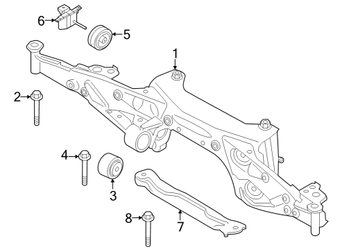 2021 BMW 228i Gran Coupe CROSS BRACE Diagram for 33326895089