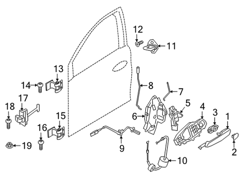 2024 BMW 228i Gran Coupe SYSTEM LATCH, LEFT Diagram for 51217956135