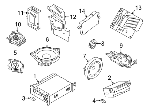 2022 BMW Z4 RP HEAD UNIT HIGH 3 Diagram for 65125B3F825
