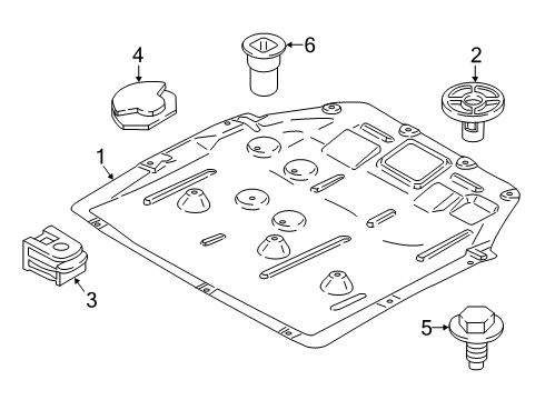 2025 BMW X2 UNDERHOOD SHIELD Diagram for 51758498395