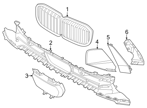 2023 BMW X7 COVER SIDE LEFT Diagram for 51119853943