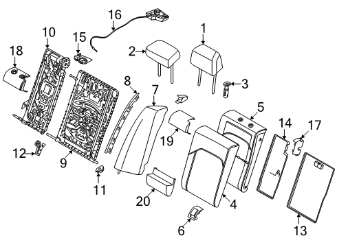 2024 BMW 530i xDrive TRIM, ISOFIX Diagram for 52205A53CD3