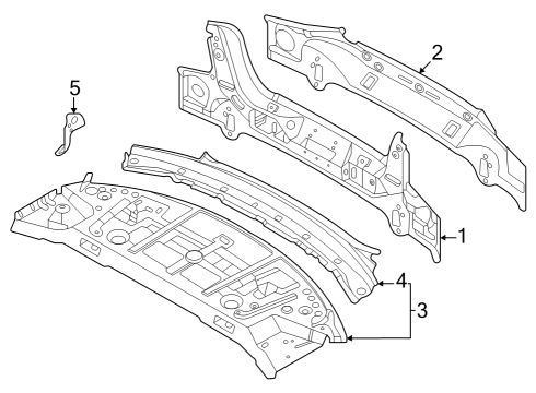 2022 BMW 230i PARTITION, UPPER TRUNK Diagram for 41009626255