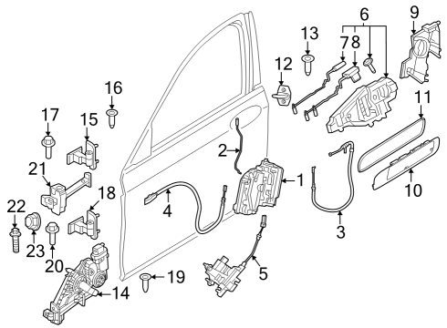 2025 BMW 750e xDrive STRIKER WITH UNDERLAY Diagram for 51215A67B30