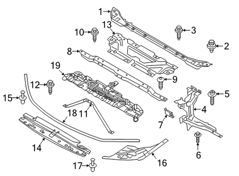 2022 BMW 430i V-SUPPORT Diagram for 51647956352