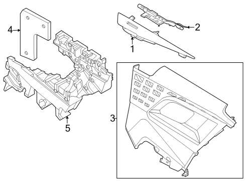 2024 BMW 230i Right Lateral Trim Panel Diagram for 51425A32162