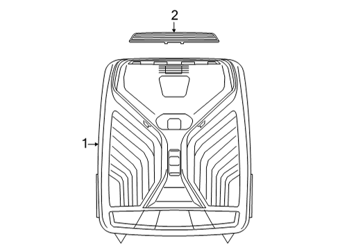 2025 BMW M4 Roof Function Center Diagram for 61315B32479