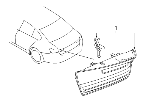 2022 BMW 330i xDrive Tail Light,Tailgate Right Diagram for 63215A3BC64