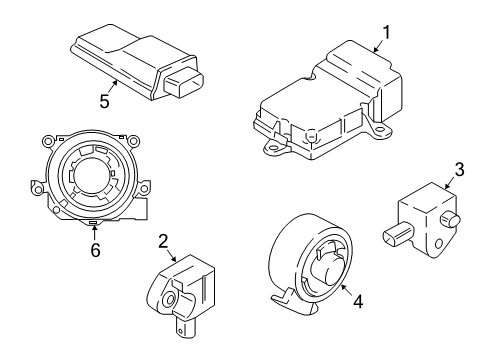 2022 BMW 740i xDrive Control Unit Airbag Diagram for 65775A656A7