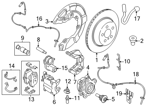 2025 BMW 550e xDrive Rear Brakes Diagram 2