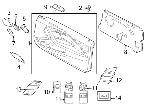 2025 BMW 230i xDrive BLANKING PLATE, LEFT Diagram for 51417458105