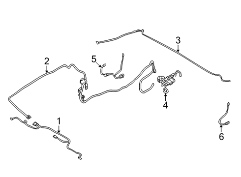 2024 BMW 430i CABLE HARNESS FOLDING TOP Diagram for 54345A05DE1