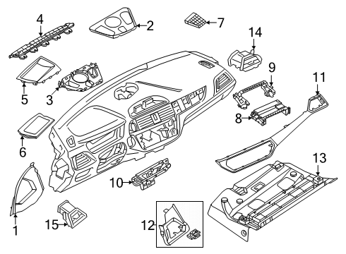 2023 BMW M2 TRIM COVER, WINDSHIELD DEFRO Diagram for 51459621915