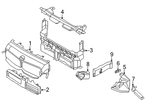2024 BMW M235i xDrive Gran Coupe AIR DUCT WITH AIR FLAP CONTR Diagram for 51135A48F44