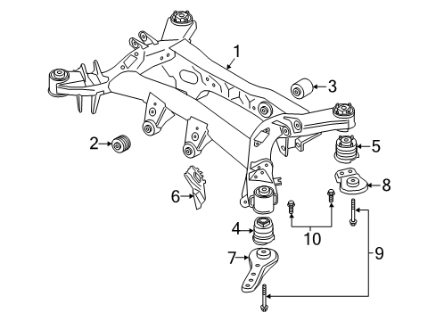 2023 BMW Z4 COMPRESSION STRUT REAR Diagram for 33306876962